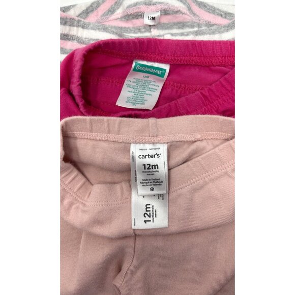 Baby Girl's - 3 Outfits - 3‎ Leggings and 3 Body Suits - Size 12 Month - Picture 8 of 9